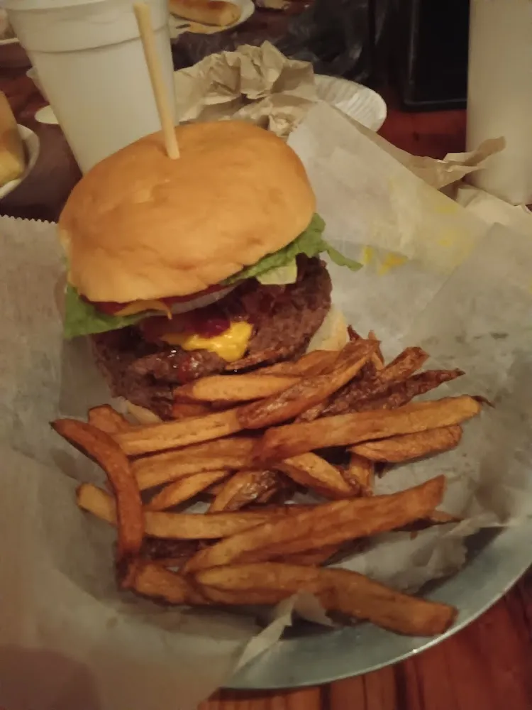 Double Burger with French Fry